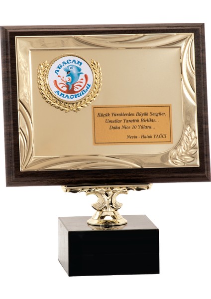 - Ahşap Plaketler - PL-126 B - 18X24 cm