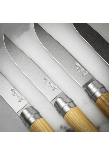 Chic 4'lü Et Bıçağı Seti - Dişbudak Ağacı (Ash Wood)