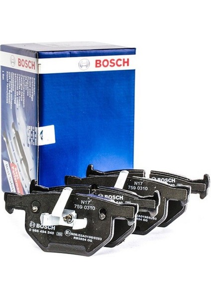 Diskli fren balatası seti; arka BMW 330 i Cabrio 3/2007 - 9/2013 190.0 - 200.0 kW E 93