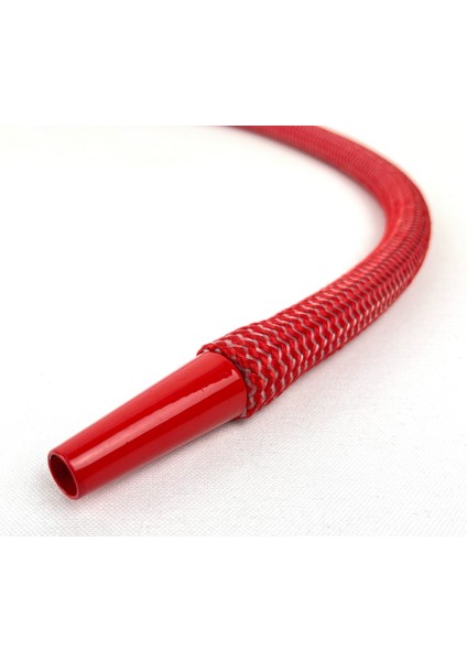 Cam Nargile Marpucu - Kırmızı Hasır Örgü Kaplama Silikon Hortum modelleri