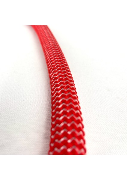 Cam Nargile Marpucu - Kırmızı Hasır Örgü Kaplama Silikon Hortum fırsatları