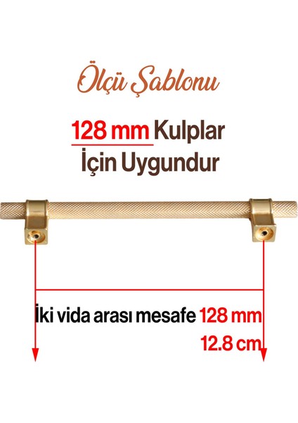 Mobilya Çekmece Mutfak Dolabı Dolap Kulpları Kulbu Altın Gold Metal Kulp 128 mm Tırtıklı Desen modelleri