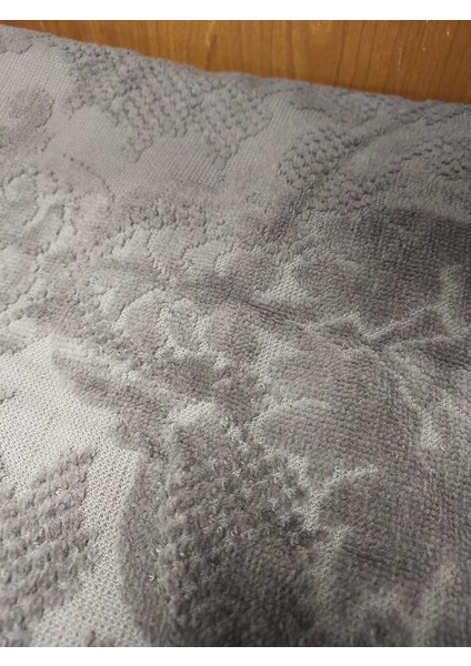 Kadife Pamuk Büyük Boy Banyo Havlusu (90X150)-CURVE Antrasit