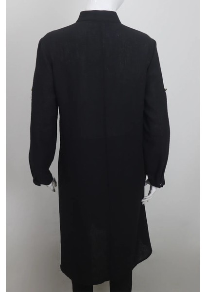 Fistan Store Kadın Siyah Düz Spor Kesim Rahat Kalıp Büyük Beden Yazlık Tunik