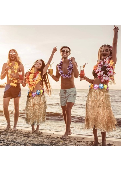 Hawaii Tarzı Hula Eteği – 60 cm Hasır Naturel Etek fırsatları