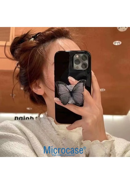 3D Kelebek Tasarımlı 3m Yapıştırmalı El Parmak Tutucu Cep Telefonu Tutacağı Popsocket - AL5247