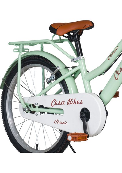 Cesa Bikes Bagajlı Demir Çamurluk 20 Jant 7-10 Yaş Pastel Yeşil Çocuk Bisikleti modelleri