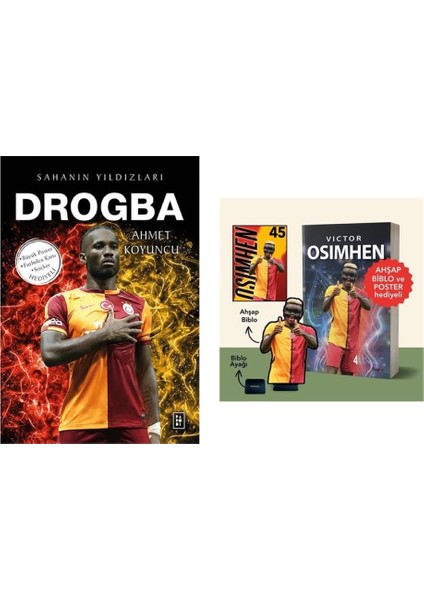 Sahanın Yıldızları : Drogba - Victor Osimhen - Biblo ve Poster Hediyeli!