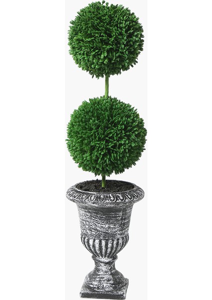 Saksılı Boxwood 2 Katlı Yuvarlak 39CM