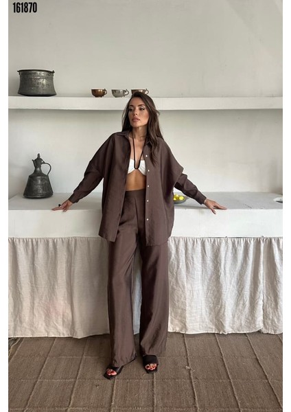 Gömlek-Pantolon Takım Cupra Kumaş-Son Görsel Hediyemizdir.