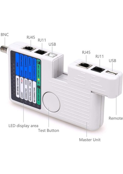 4 Ü1 Arada Test Cihazı USB RJ45 Bnc RJ11 Lan Cat5 Cat6 Telefon Kablosu Test Cihazı Ağ Ölçüm Cihazı modelleri