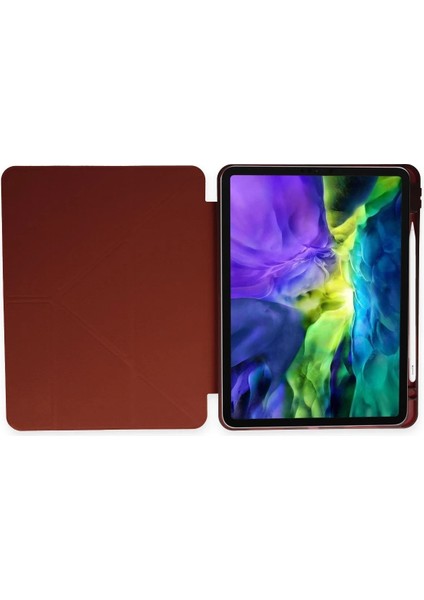 Ipad 10.2 (8.nesil) Kılıf Kalemlikli Mars Tablet Kılıfı - Mor Gnzrz