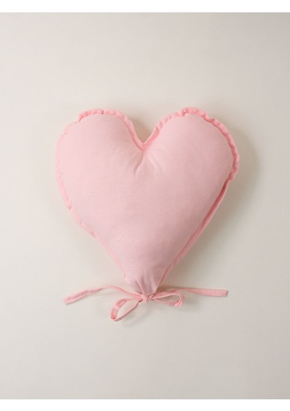 Kalpli Balon Yastık Pudra Pembe 43X45 cm