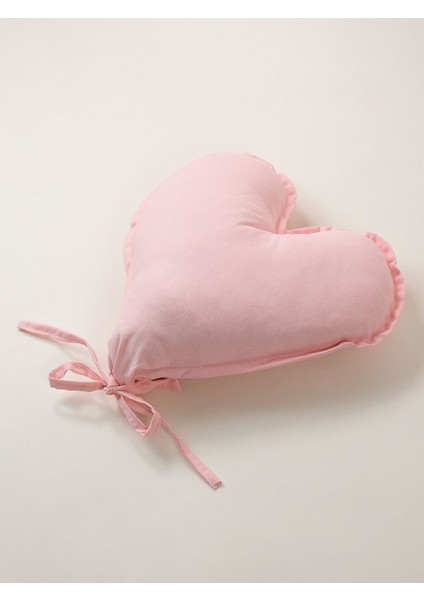 Kalpli Balon Yastık Pudra Pembe 43X45 cm