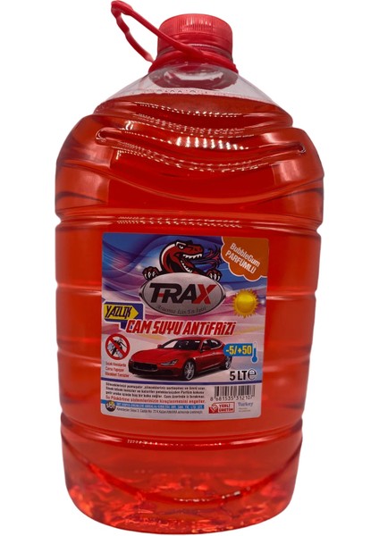 Trax Cam Suyu Oto Araba Bubble Gum Parfümlü Şampuanlı Cam Suyu Üstün Kalite 5 Litre