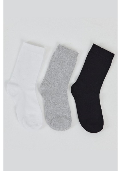 Renkli 3'lü Örme Soket Çorap 1021 fiyatları