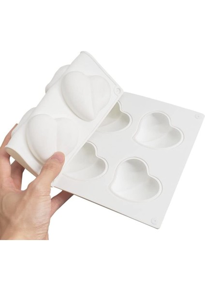 Silikon Mus Kalıp Aşk Kalp Şekilli Silikon Sabun Kalıpları Pişirme Için 3D Kek Silikon Kalıplar modelleri