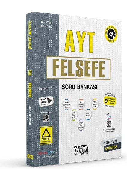Üçgen Akademi Ayt Felsefe Soru Bankası Ösym Tarzı Yeni Nesil Sorular Video Çözümlü