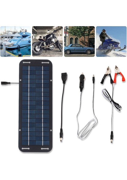 12 V 30 W Taşınabilir Güneş Paneli Araba Tekne Güç Güneş Paneli Pil Şarj Cihazı Bakımı Araba Motosiklet Traktör Tekne Rv (Yurt Dışından)