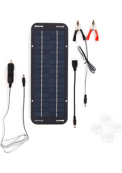 12 V 30 W Taşınabilir Güneş Paneli Araba Tekne Güç Güneş Paneli Pil Şarj Cihazı Bakımı Araba Motosiklet Traktör Tekne Rv (Yurt Dışından)