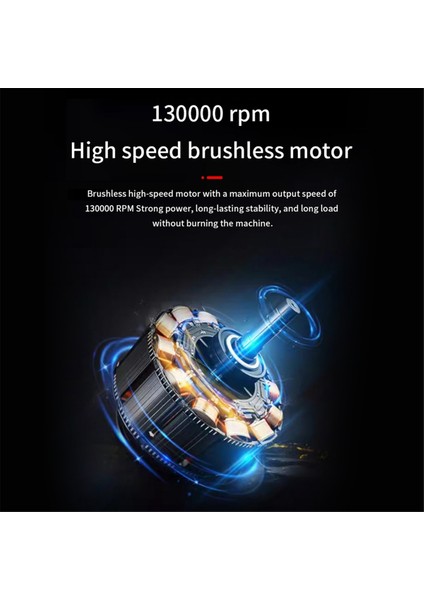X3 Mini Turbo Şiddetli Fan 130000 Rpm Güçlü Üfleyici LED Turbo Jet Fan 52+M/s Fırçasız Motor Klavye Araba Temizleyici Için (Yurt Dışından)