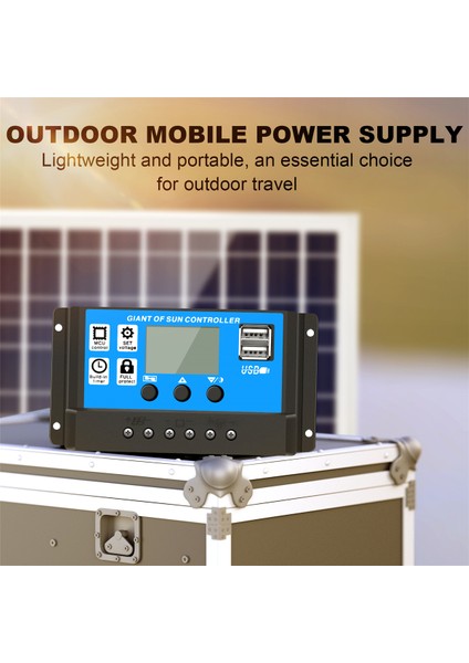 30W 12V Güneş Paneli Akü Şarj Cihazı + 40A Kontrol Cihazı Karavan Araba Tekne Ev Kamp (Yurt Dışından) fırsatları