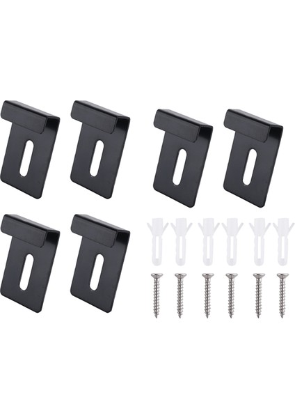 6 Adet Metal Ayna Klipsleri 3/4 Geniş Kanallı Ayna Askı Klipsi Aynalar Için Büyük Ağır Tutucu Klipsler (Yurt Dışından)