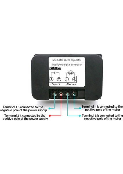 DC10-55V 40A Pwm Motor Hız Kontrol Cihazı Kablosuz Uzaktan Dc Fırçalı Motor Regülatörü Pozitif Ters Voltaj Regülatörü (Yurt Dışından)