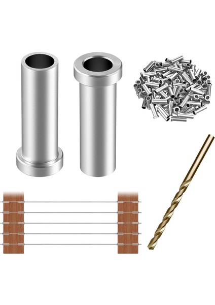 120 Paket T316 Paslanmaz Çelik Koruyucu Kovanlar Kablo Korkuluk Donanım Seti 1/8 Inç Tel Halat Kablo Korkuluk Için (Yurt Dışından)