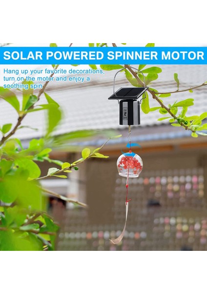 4 Adet Güneş Enerjili Rüzgar Spinner Motoru Güneş Enerjisi Asılı Dönen Motor Döner Rüzgar Çanı Spinner Motoru Ekran Için (Yurt Dışından)