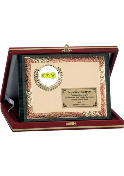 - Ahşap Plaketler - PL-095 A - 18X24 cm