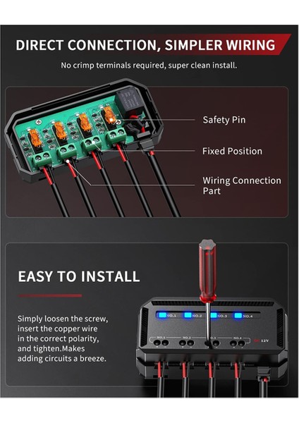 12V Sigorta Kutusu Evrensel 20A Otomotiv Moto Blok Sigortası LED Gösterge Işığı Isıya Dayanıklı Sigorta Araba Motosiklet Için Tutun (Yurt Dışından)
