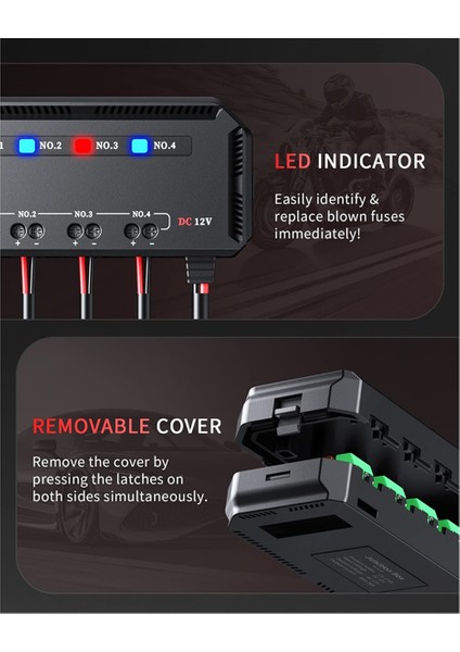 12V Sigorta Kutusu Evrensel 20A Otomotiv Moto Blok Sigortası LED Gösterge Işığı Isıya Dayanıklı Sigorta Araba Motosiklet Için Tutun (Yurt Dışından)