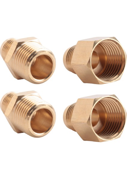 Esnek Gaz Hattı Hortumu Pirinç Bağlantısı, 1/2 Inç Erkek Bağlantı x 1/2 Inç Erkek Npt ve 1/2 Inç Erkek Bağlantı x 1/2 Inç Dişi Npt (Yurt Dışından)