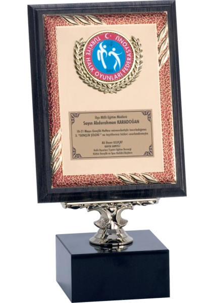 - Ahşap Plaketler - PL-094 B - 15X20 cm