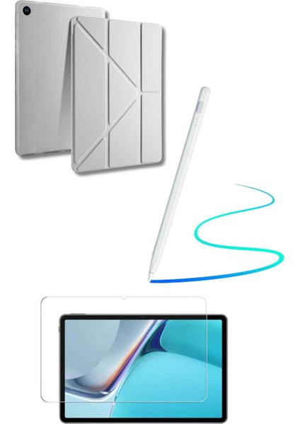 Galaxy A9 Plus Uyumlu 360 Tam Koruma Tablet Kılıfı Dokunmatik Tablet Kalemi Kırılmaz Ekran Koruyucu