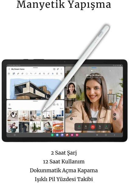 Galaxy A9 Plus Uyumlu 360 Tam Koruma Tablet Kılıfı Dokunmatik Tablet Kalemi Kırılmaz Ekran Koruyucu fiyatları