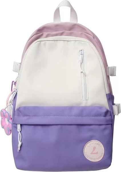 Okul Çantası Taze ve Çok Yönlü Moda Kadın Üniversite Öğrencisi Lise Ortaokul Öğrencisi Sırt Çantası Büyük Kapasiteli Yeni Stil (Yurt Dışından)