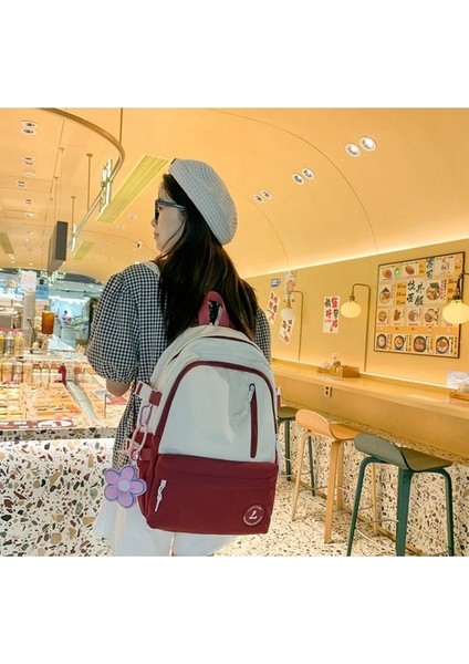 Okul Çantası Taze ve Çok Yönlü Moda Kadın Üniversite Öğrencisi Lise Ortaokul Öğrencisi Sırt Çantası Büyük Kapasiteli Yeni Stil (Yurt Dışından) indirimleri