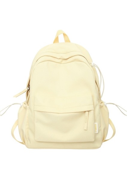 Tatlı Yumuşak Kız Düz Büyük Kapasiteli Öğrenci Okul Üniversite Öğrencisi Sırt Kadın Çantası (Yurt Dışından)