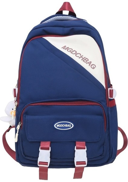 Naylon Okul Erkek Sırt Ortaokul Öğrencisi Üniversite Öğrencisi Büyük Kapasiteli Sırt Kadın Çantası (Yurt Dışından)