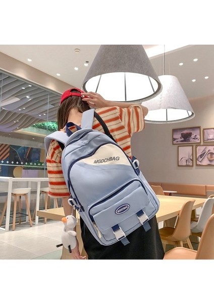 Naylon Okul Erkek Sırt Ortaokul Öğrencisi Üniversite Öğrencisi Büyük Kapasiteli Sırt Kadın Çantası (Yurt Dışından) modelleri
