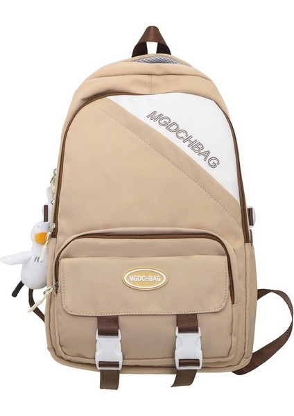 Naylon Okul Erkek Sırt Ortaokul Öğrencisi Üniversite Öğrencisi Büyük Kapasiteli Sırt Kadın Çantası (Yurt Dışından)