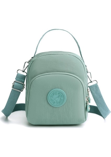 2023 Yeni Üç Kullanımlı El Çantası Kadın Eğimli Tek Omuz Büyük Kapasiteli Çift Omuz Sırt Çantası Basit ve Hafif Oxford Kumaş Çanta (Yurt Dışından)