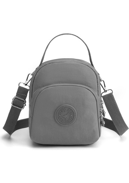 2023 Yeni Üç Kullanımlı El Çantası Kadın Eğimli Tek Omuz Büyük Kapasiteli Çift Omuz Sırt Çantası Basit ve Hafif Oxford Kumaş Çanta (Yurt Dışından)