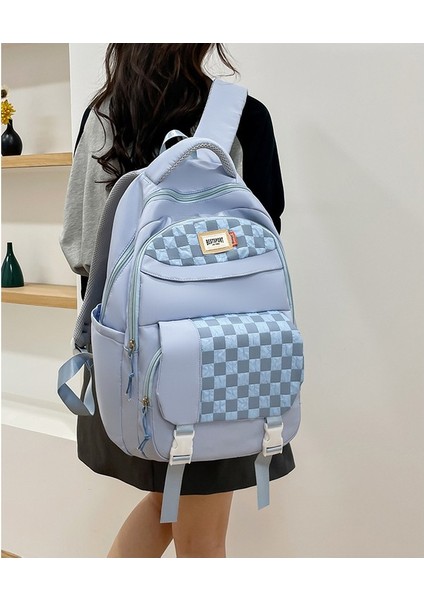 Kız Okul Niş Ekose Büyük Kapasiteli Sırt Lise Öğrencisi Sırt Çantası (Yurt Dışından) fırsatları