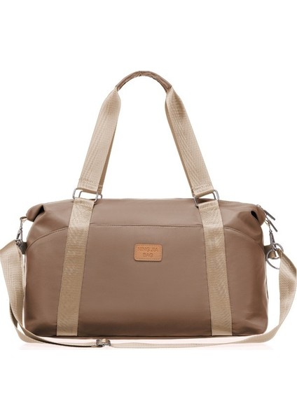 Çanta Kadın Büyük Kapasiteli Seyahat Çantası 2023 Yeni Moda Tek Omuz Çapraz Omuz Çantası Rahat El Tite Çanta (Yurt Dışından)