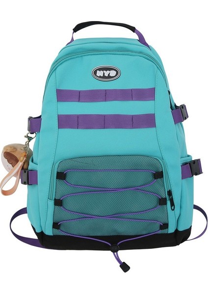 Ortaokul Öğrencisi Okul Çantası Erkek ve Dişi Aynı Stil Büyük Kapasiteli Gündelik Basit Seyahat Sırt Çantası Trend Moda Çift Sırt Çantası (Yurt Dışından)