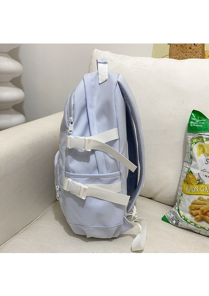 Ortaokul Öğrencisi Okul Çantası Erkek ve Dişi Aynı Stil Büyük Kapasiteli Gündelik Basit Seyahat Sırt Çantası Trend Moda Çift Sırt Çantası (Yurt Dışından) modelleri