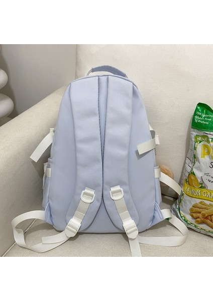 Ortaokul Öğrencisi Okul Çantası Erkek ve Dişi Aynı Stil Büyük Kapasiteli Gündelik Basit Seyahat Sırt Çantası Trend Moda Çift Sırt Çantası (Yurt Dışından) fırsatları